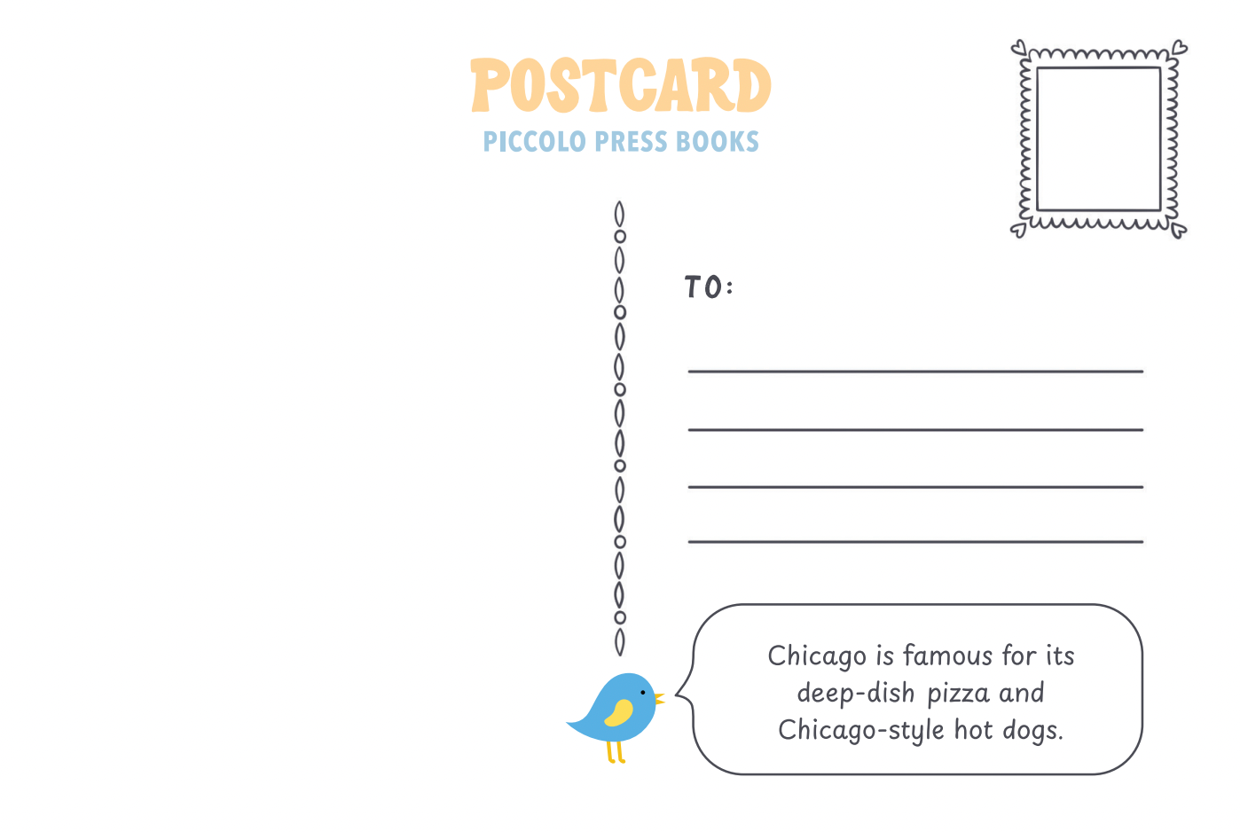 Coloring Postcards: Chicago Edition