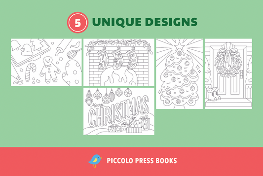 Coloring Postcards: Christmas Edition