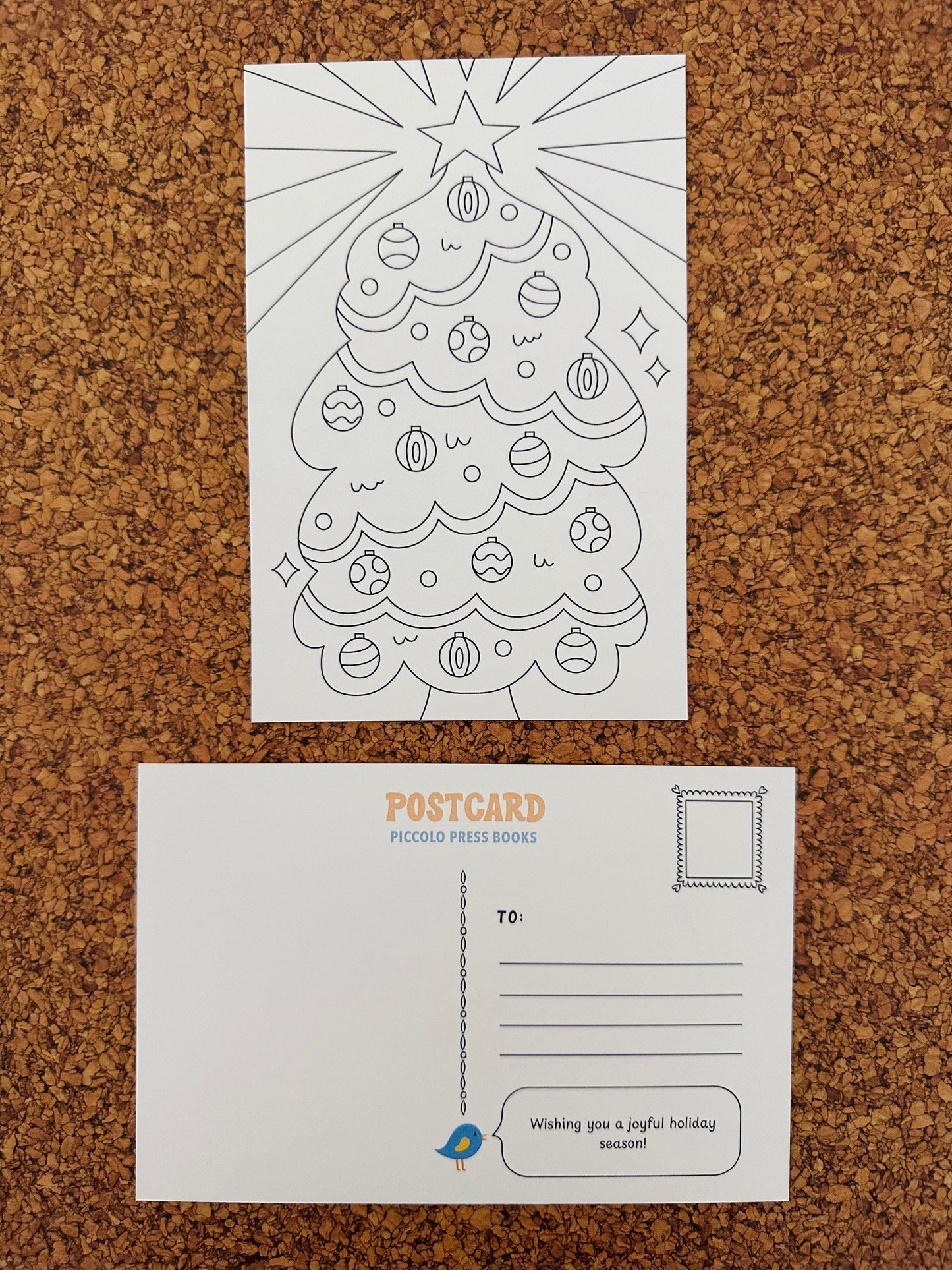 Coloring Postcards: Christmas Edition