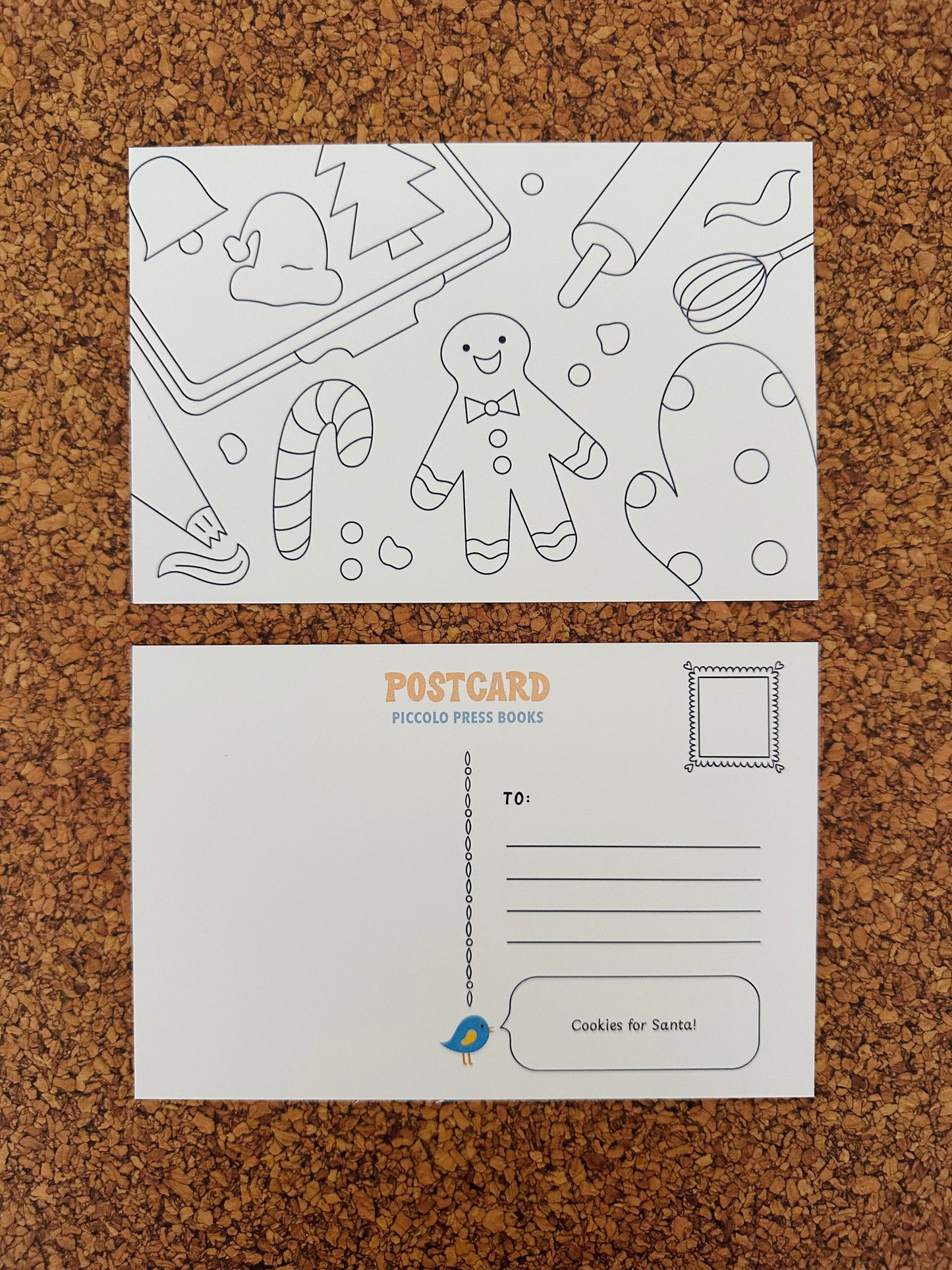 Coloring Postcards: Christmas Edition