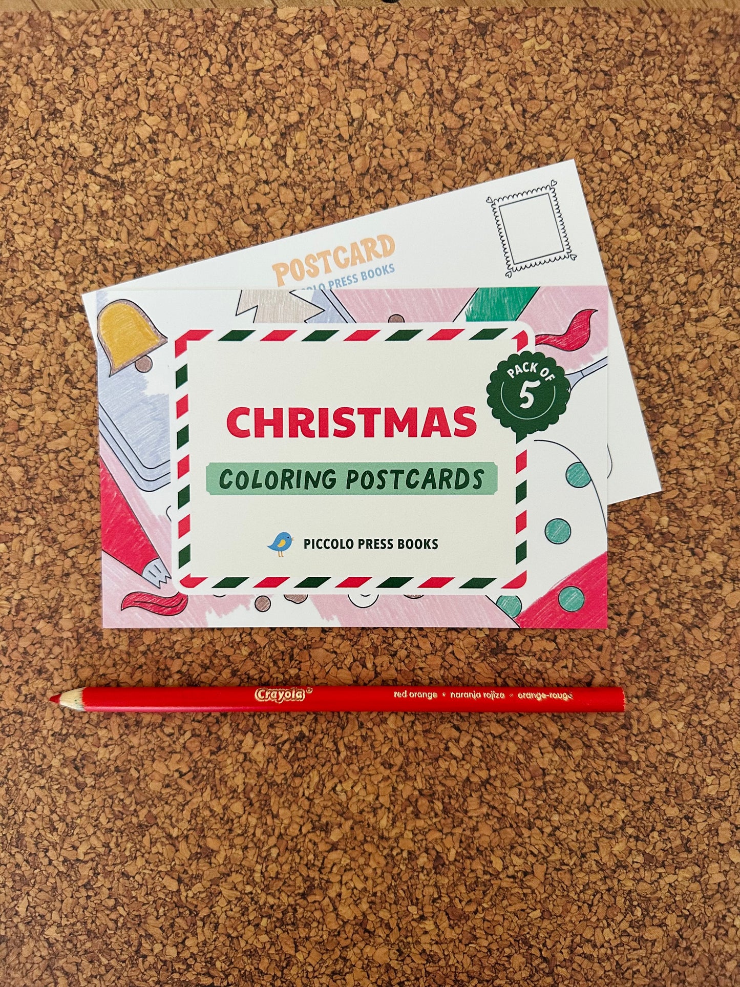 Coloring Postcards: Christmas Edition