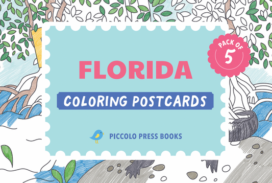 Coloring Postcards: Florida Edition