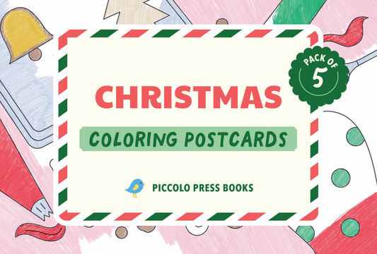 Coloring Postcards: Christmas Edition