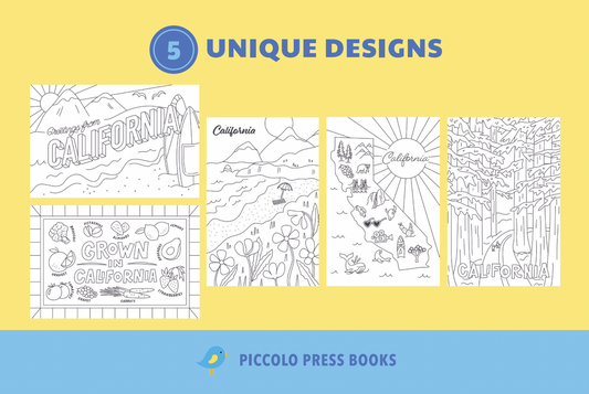 California Coloring Postcards