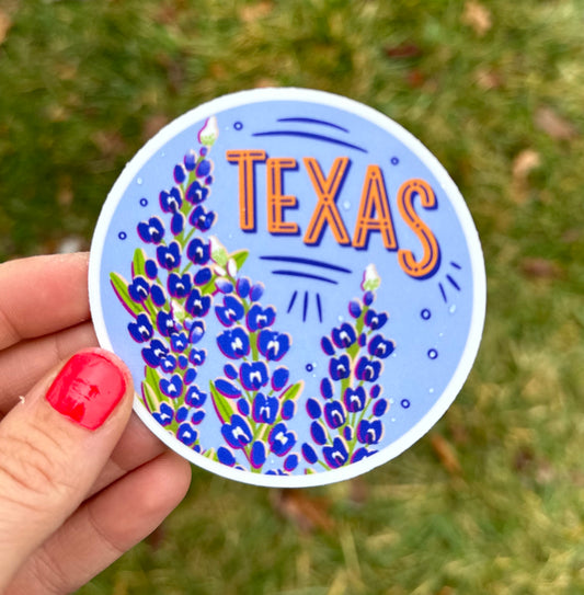 Texas Bluebonnet Sticket